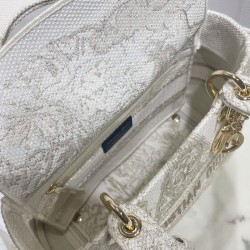 Replica Christian Dior Medium Lady D-Lite Bag Golden