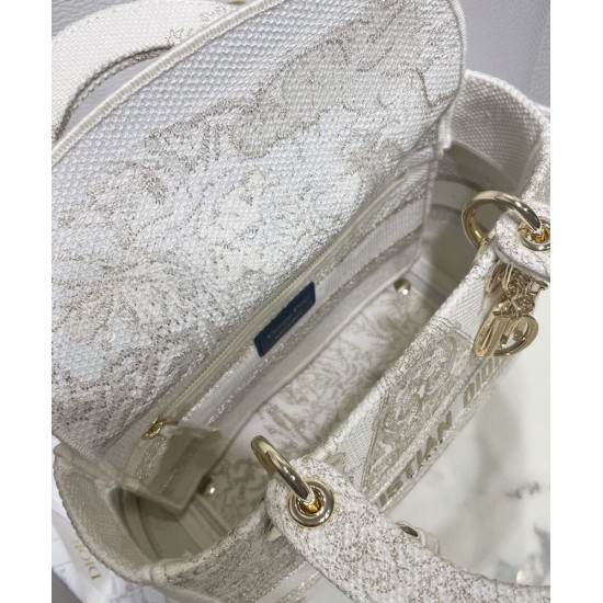 Replica Christian Dior Medium Lady D-Lite Bag Golden