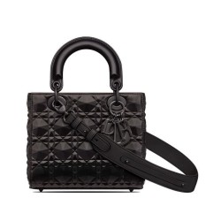 Fake Christian Dior Small Lady Dior My Abcdior Bag Black Replica