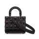 Fake Christian Dior Small Lady Dior My Abcdior Bag Black Replica