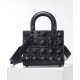 Fake Christian Dior Small Lady Dior My Abcdior Bag Black Replica