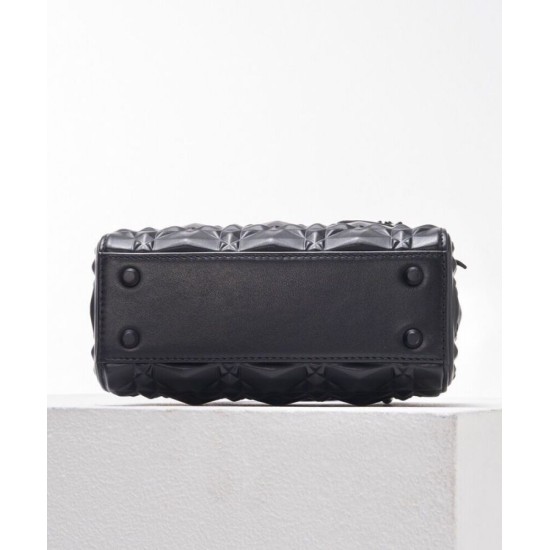 Fake Christian Dior Small Lady Dior My Abcdior Bag Black Replica
