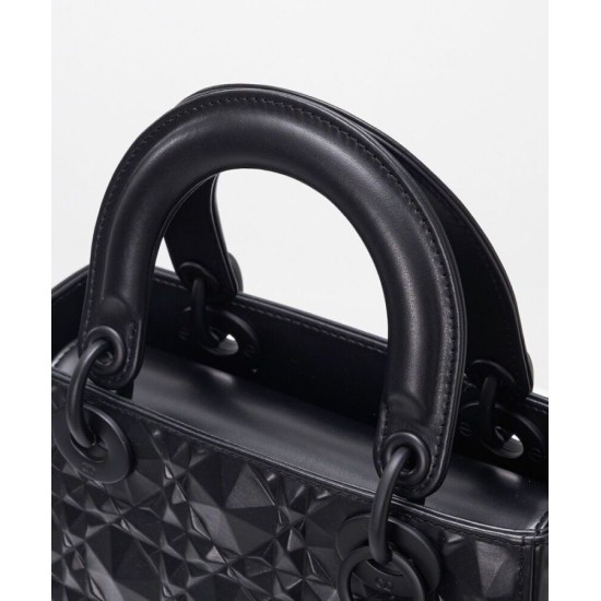 Fake Christian Dior Small Lady Dior My Abcdior Bag Black Replica