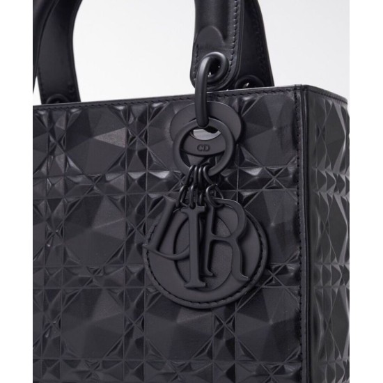 Fake Christian Dior Small Lady Dior My Abcdior Bag Black Replica