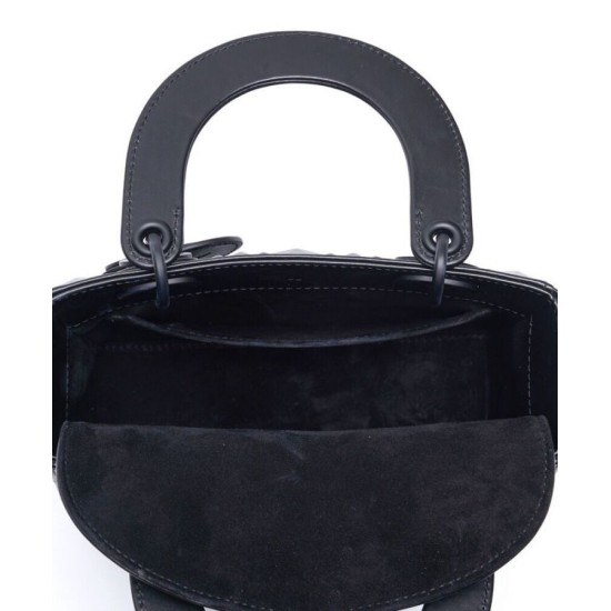 Fake Christian Dior Small Lady Dior My Abcdior Bag Black Replica