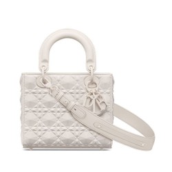Fake Christian Dior Small Lady Dior My Abcdior Bag Cream Replica