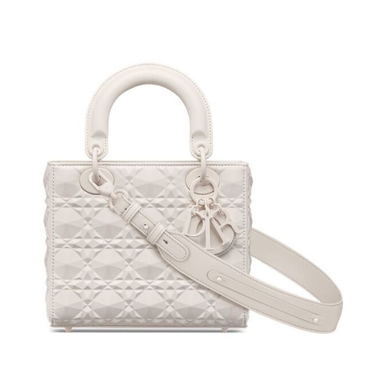 Fake Christian Dior Small Lady Dior My Abcdior Bag Cream Replica