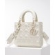 Fake Christian Dior Small Lady Dior My Abcdior Bag Cream Replica