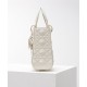 Fake Christian Dior Small Lady Dior My Abcdior Bag Cream Replica