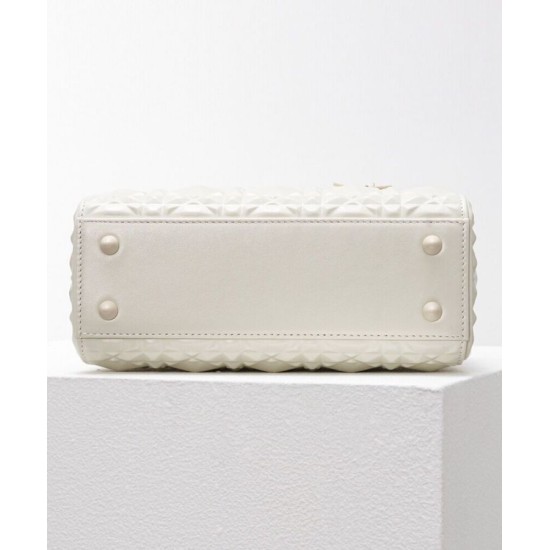 Fake Christian Dior Small Lady Dior My Abcdior Bag Cream Replica