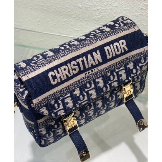 Replica Christian Dior Small Diorcamp Bag Blue