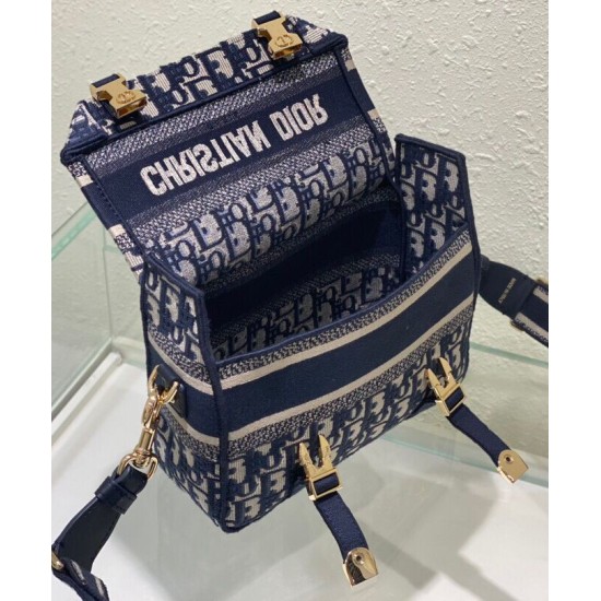 Replica Christian Dior Small Diorcamp Bag Blue