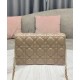 Fake Christian Dior Lady Dior Chain Pouch Apricot Replica