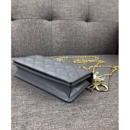 Replica Christian Dior Lady Dior Pouch Blue