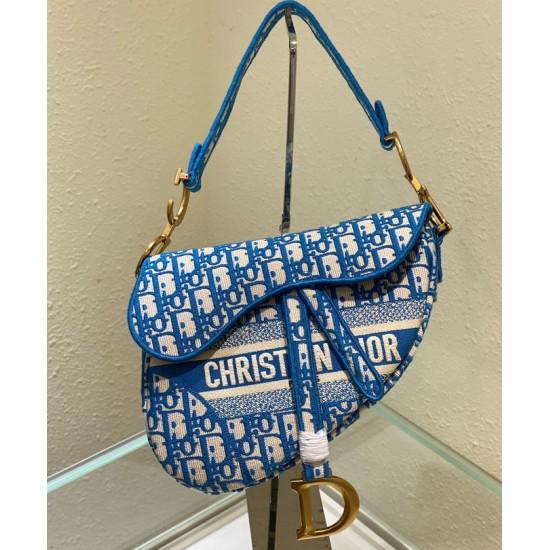 Replica Christian Dior Saddle Bag Blue