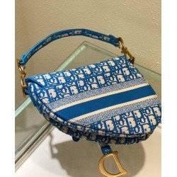 Replica Christian Dior Saddle Bag Blue