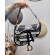 Fake Christian Dior Saddle Bag Dark Blue Replica