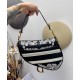 Fake Christian Dior Saddle Bag Dark Blue Replica
