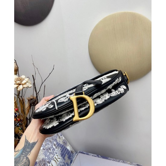 Fake Christian Dior Saddle Bag Dark Blue Replica