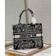 Replica Christian Dior Small Dior Book Tote Dark Blue