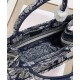 Replica Christian Dior Small Dior Book Tote Dark Blue