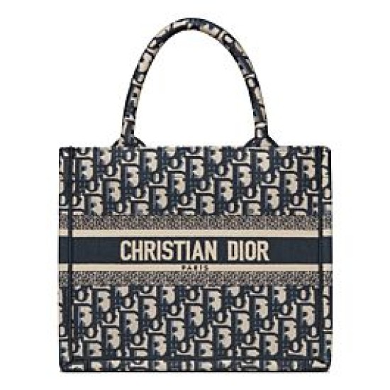 Replica Christian Dior Small Dior Book Tote Dark Blue