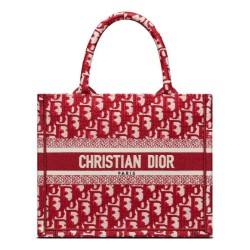 Replica Christian Dior Small Dior Book Tote Red