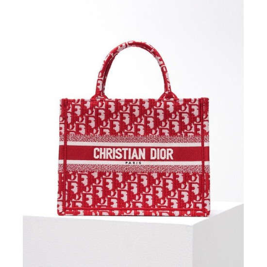 Replica Christian Dior Small Dior Book Tote Red