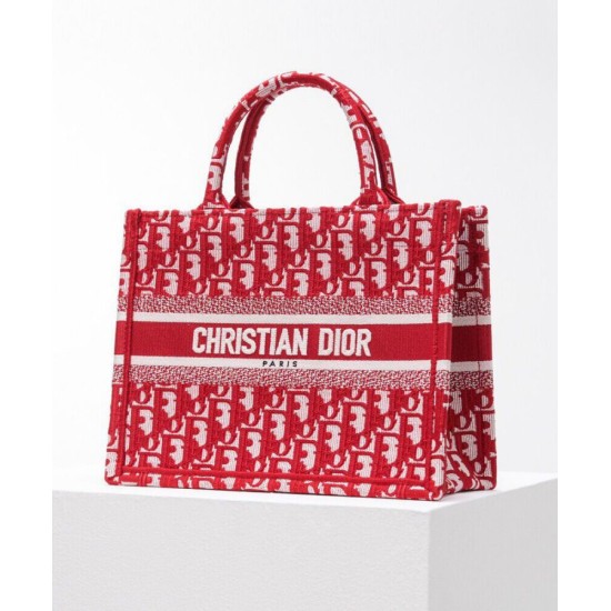 Replica Christian Dior Small Dior Book Tote Red