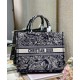 Replica Christian Dior Large Dior Book Tote Dark Blue