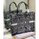 Replica Christian Dior Large Dior Book Tote Dark Blue