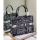Replica Christian Dior Medium Dior Book Tote Dark Blue