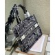 Replica Christian Dior Medium Dior Book Tote Dark Blue