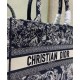Replica Christian Dior Medium Dior Book Tote Dark Blue