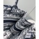 Replica Christian Dior Medium Book Tote Dark Blue