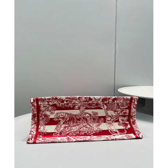 Fake Christian Dior Medium Book Tote Red Replica