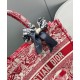 Fake Christian Dior Medium Book Tote Red Replica
