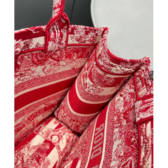 Fake Christian Dior Medium Book Tote Red Replica