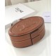 Fake Celine Oval Minaudiere Cuir Triomphe In Smooth Calfskin Coffee Replica