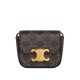 Replica Celine Mini Triomphe In Triomphe Canvas  Coffee
