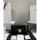 Fake Celine Chain Shoulder Bag Triomphe In Shiny Calfskin Black Replica