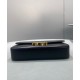 Fake Celine Chain Shoulder Bag Triomphe In Shiny Calfskin Black Replica