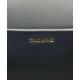 Fake Celine Chain Shoulder Bag Triomphe In Shiny Calfskin Black Replica