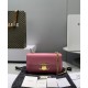 Replica Celine Chain Shoulder Bag Triomphe In Shiny Calfskin Pink