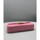 Replica Celine Chain Shoulder Bag Triomphe In Shiny Calfskin Pink