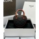 Fake Celine Medium Heart In Triomphe Coffee Replica