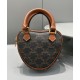 Fake Celine Medium Heart In Triomphe Coffee Replica