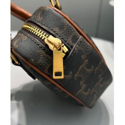 Fake Celine Medium Heart In Triomphe Coffee Replica