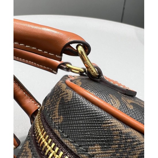 Fake Celine Medium Heart In Triomphe Coffee Replica