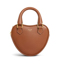 Replica Celine Medium Heart In Smooth Calfskin Coffee